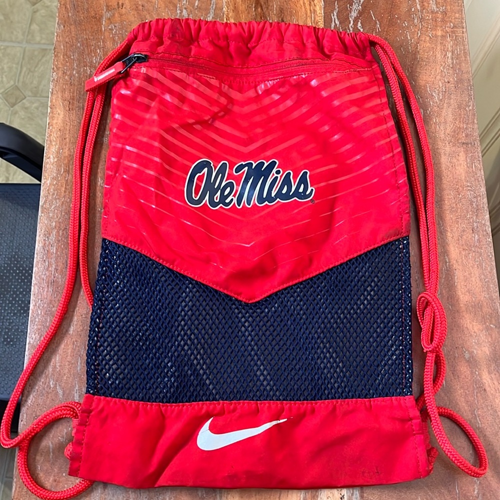 Olemiss Nike drawstring bag backpack